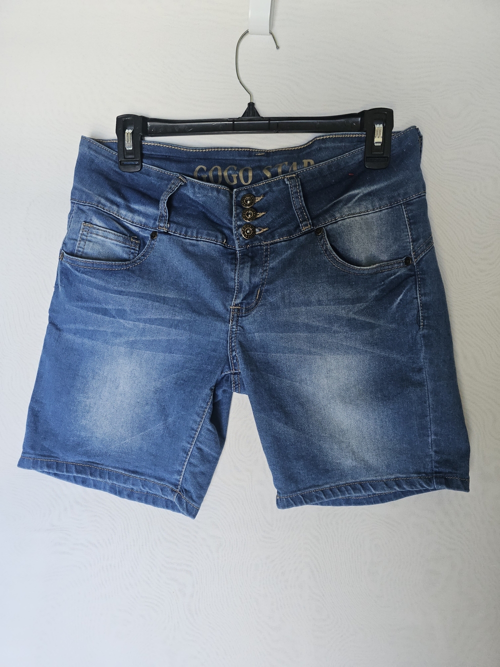 GOGO STAR High Waisted Denim Bermuda Shorts - Size 11